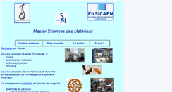 Desktop Screenshot of mastermateriaux.ensicaen.fr
