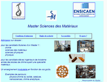 Tablet Screenshot of mastermateriaux.ensicaen.fr